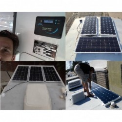 Renogy 12V 1400W RV Solar Kit / Renogy 3000W Pure-Sine Inverter / 30A Transfer Switch with Installation Included