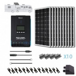 Renogy 12V 1400W RV Solar Kit / Renogy 3000W Pure-Sine Inverter / 30A Transfer Switch with Installation Included